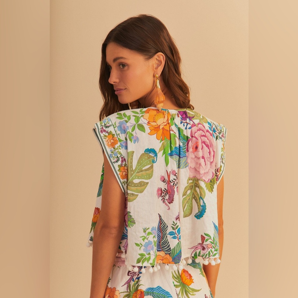 Farm Rio: Sweet Bloom Blouse - Picture 2 of 9